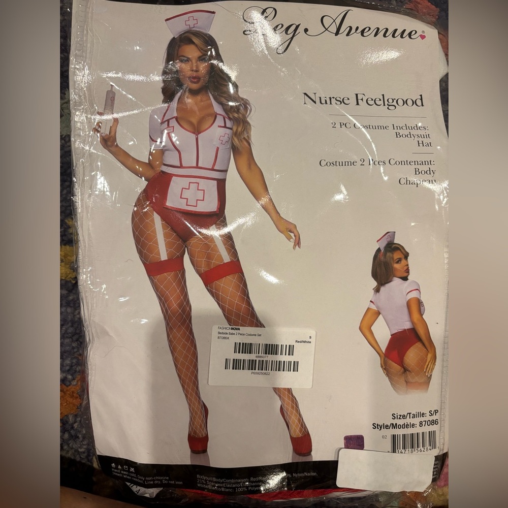 Costume - Red and White naughty nurse 
Brand new